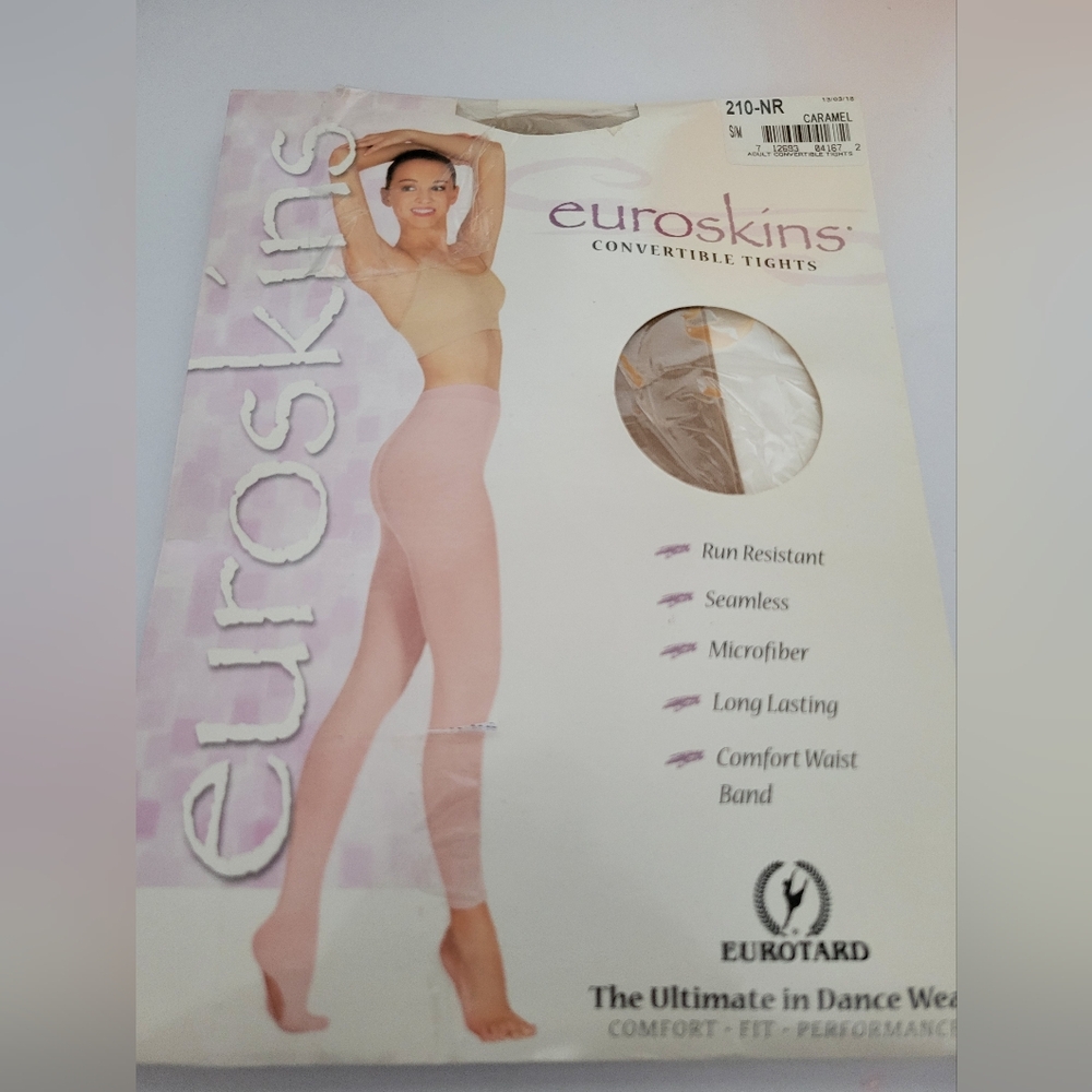 Euroskins Adult Tan Convertible Tights NIP